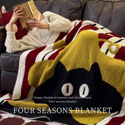 Wool Blanket Fluffy Lightweight Cartoon Designs