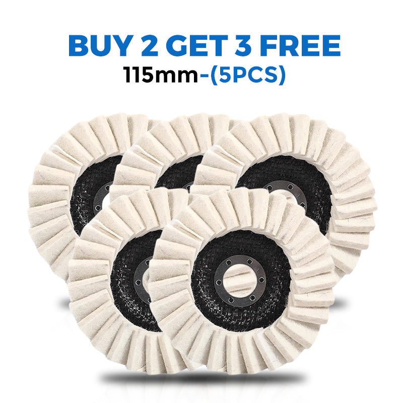 Wool Buffing Wheel Compressed Wool Fits 115/125 mm