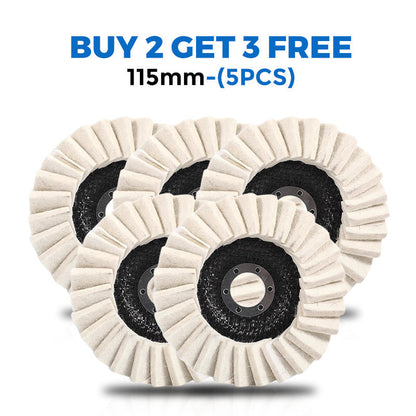 Wool Buffing Wheel Compressed Wool Fits 115/125 mm