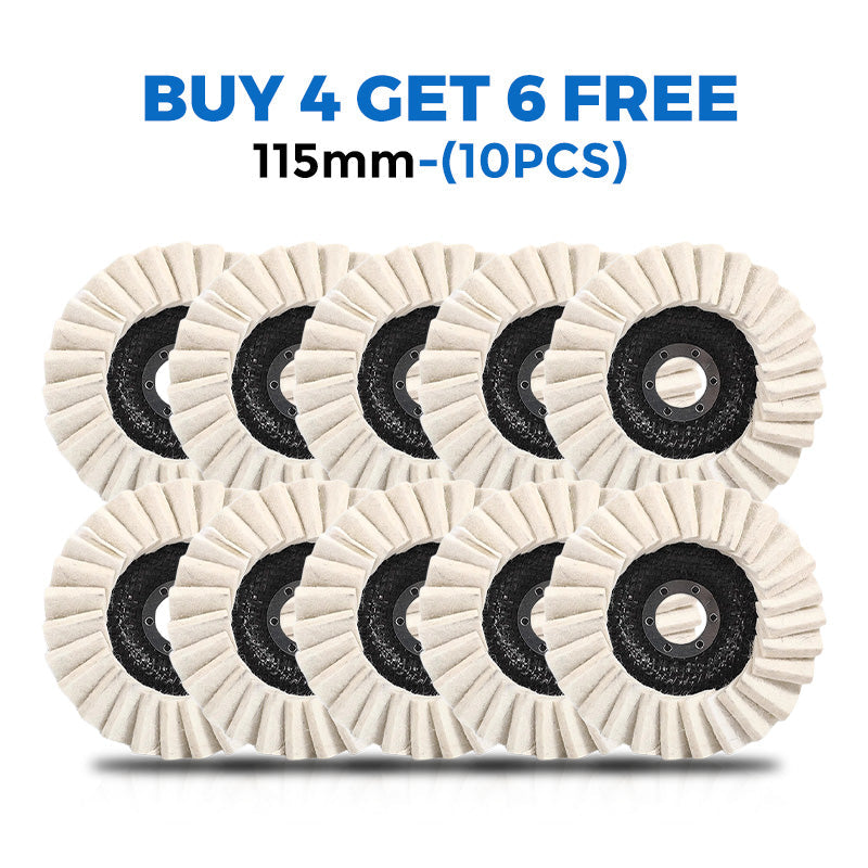 Wool Buffing Wheel Compressed Wool Fits 115/125 mm