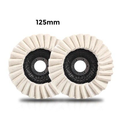 Wool Buffing Wheel Compressed Wool Fits 115/125 mm