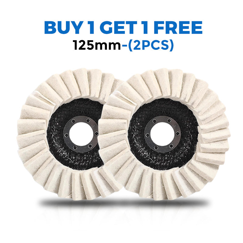 Wool Buffing Wheel Compressed Wool Fits 115/125 mm