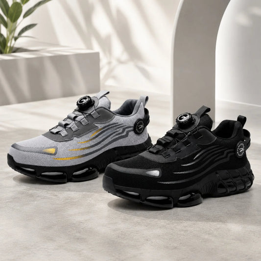 Work Safety Shoes Slip-Resistant Tread Dial Lace Closure