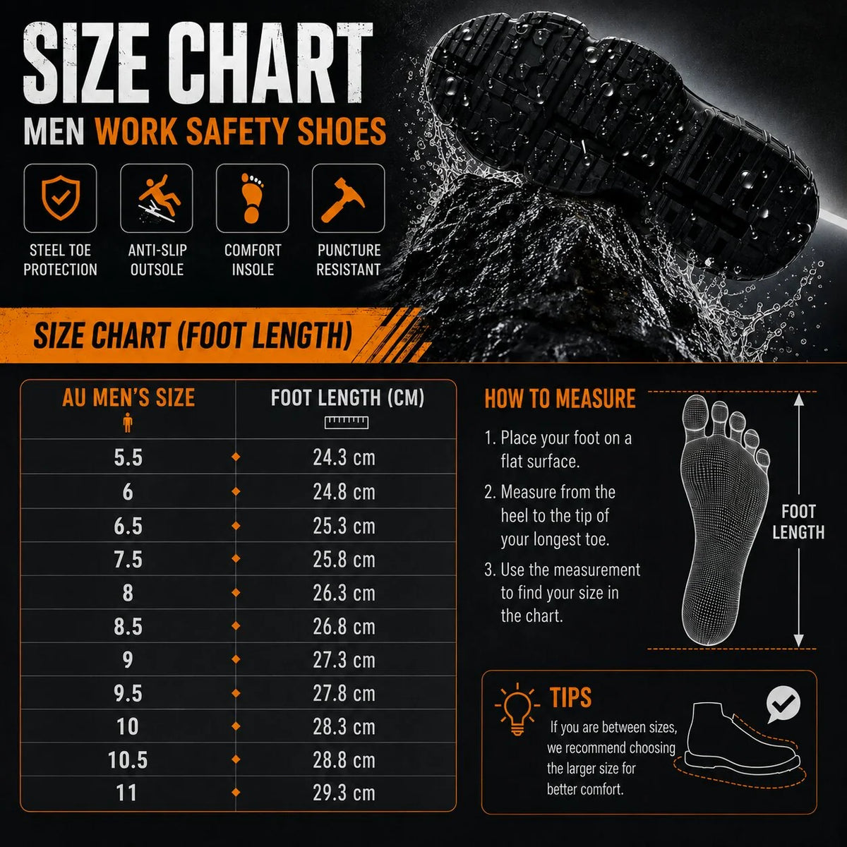 Work Safety Shoes Slip-Resistant Tread Dial Lace Closure