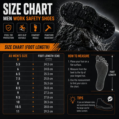 Work Safety Shoes Slip-Resistant Tread Dial Lace Closure