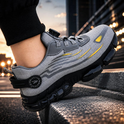 Work Safety Shoes Slip-Resistant Tread Dial Lace Closure