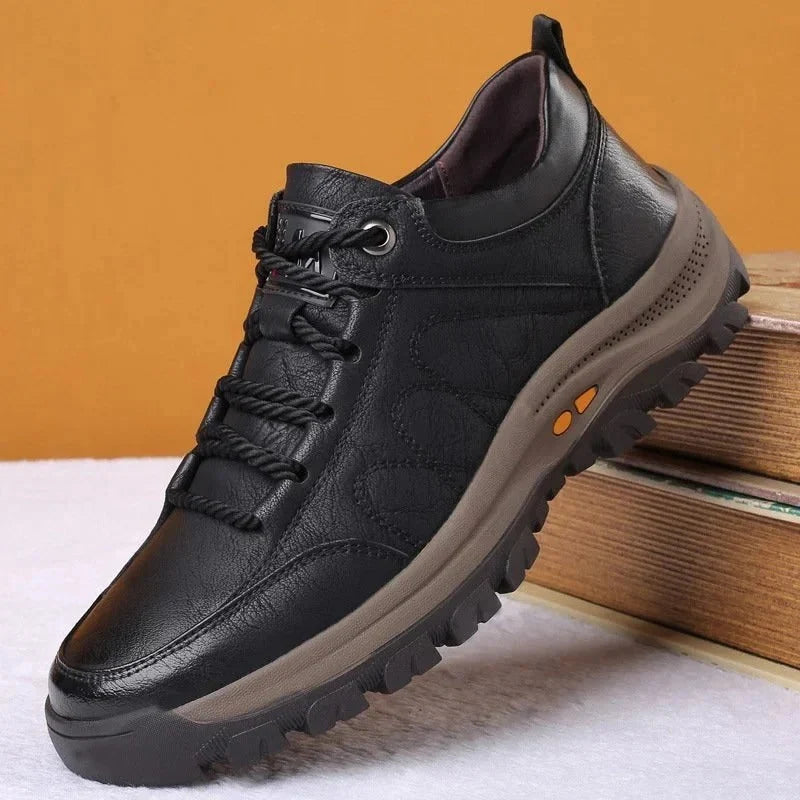 Work Shoes Triple-Zone Arch Support Weather-Sealed Cowhide Grip Sole