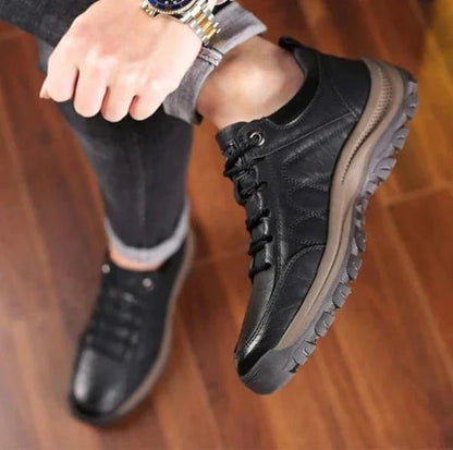 Work Shoes Triple-Zone Arch Support Weather-Sealed Cowhide Grip Sole