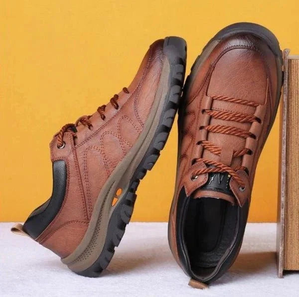 Work Shoes Triple-Zone Arch Support Weather-Sealed Cowhide Grip Sole