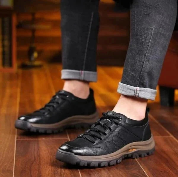 Work Shoes Triple-Zone Arch Support Weather-Sealed Cowhide Grip Sole