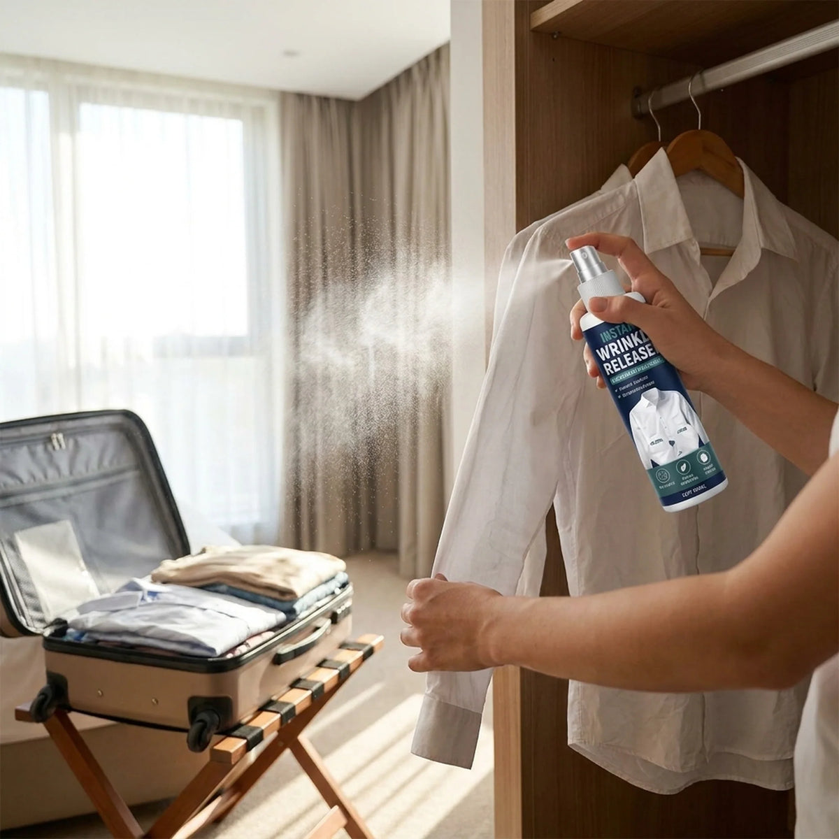 Wrinkle Releaser Spray Instant Smoothing & Anti-Static Travel-Friendly