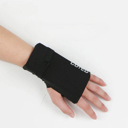 Wrist Pouch Slim Elastic Phone Holder Snap Closure