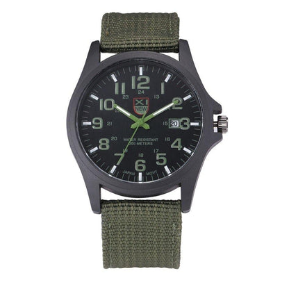 Wristwatch Stainless Steel Case Water-Resistant Luminous Dial