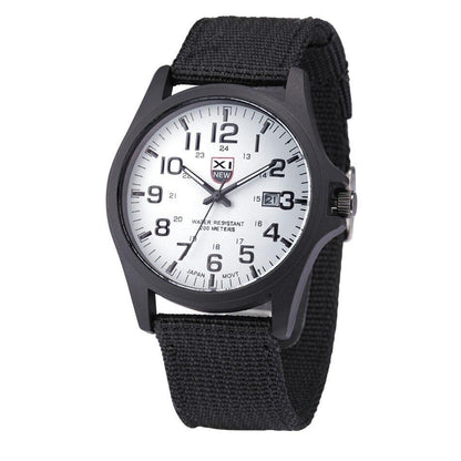 Wristwatch Stainless Steel Case Water-Resistant Luminous Dial