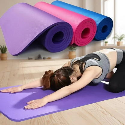 Yoga Mat Extra-Wide Non-Slip Cushioned EVA 0.39-Inch Thick