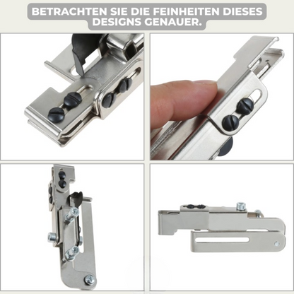 Zipper Foot Adjustable Height & Width Stainless Steel Low-Shank