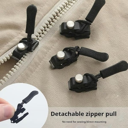 Zipper Pulls Tool-Free Clamp-On Nylon Loop Set of 6