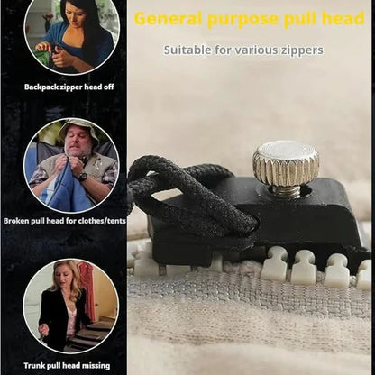 Zipper Pulls Tool-Free Clamp-On Nylon Loop Set of 6