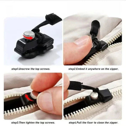 Zipper Pulls Tool-Free Clamp-On Nylon Loop Set of 6