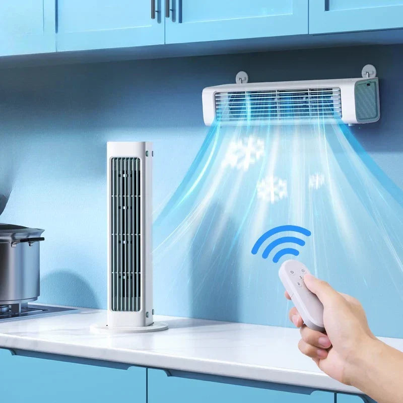 bladeless Fan with Remote Control – Stylish and Silent, 3 Speed Settings