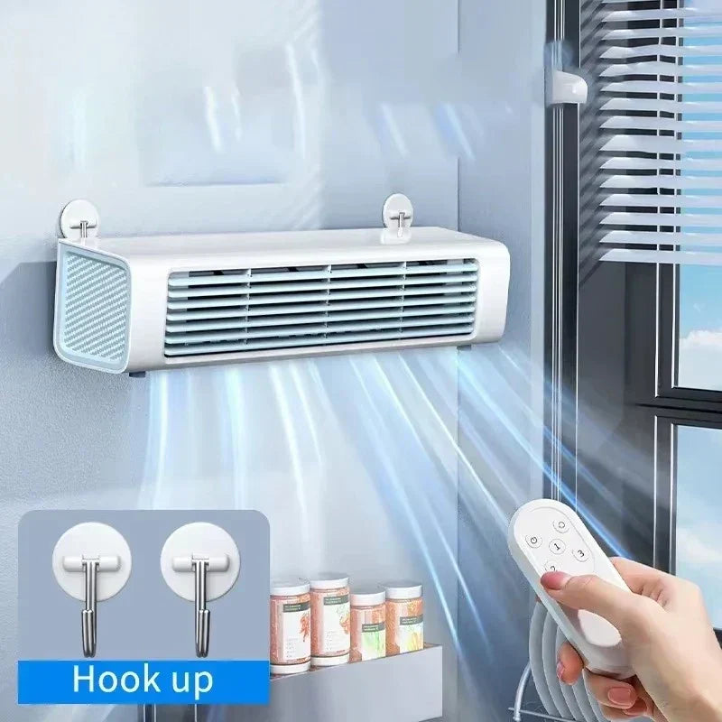 bladeless Fan with Remote Control – Stylish and Silent, 3 Speed Settings