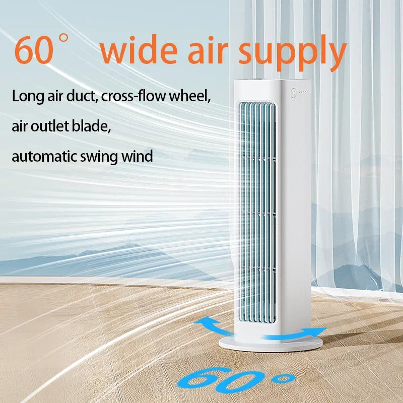 bladeless Fan with Remote Control – Stylish and Silent, 3 Speed Settings