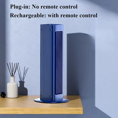 bladeless Fan with Remote Control – Stylish and Silent, 3 Speed Settings