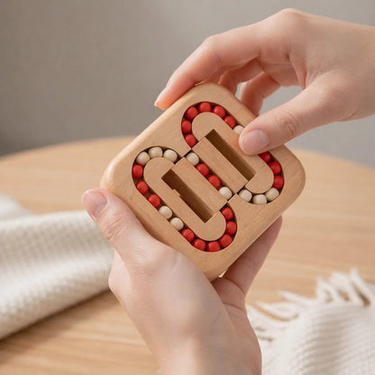 Handheld Spin Puzzle Natural Wood Quiet Rotation