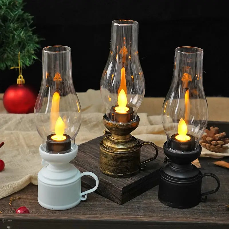 LED Lantern Vintage Flicker Battery-Powered & Portable