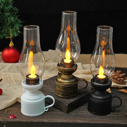 LED Lantern Vintage Flicker Battery-Powered & Portable