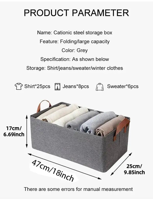 Foldable Wardrobe Reinforced Steel Frame 132 lb Load Capacity