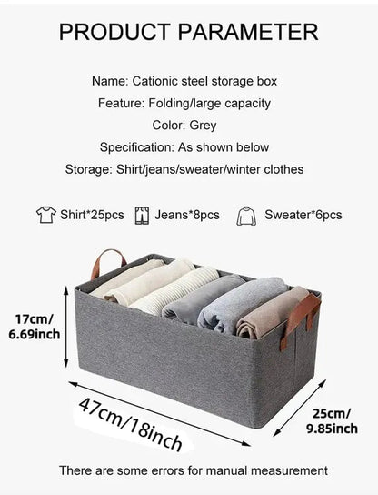 Foldable Wardrobe Reinforced Steel Frame 132 lb Load Capacity
