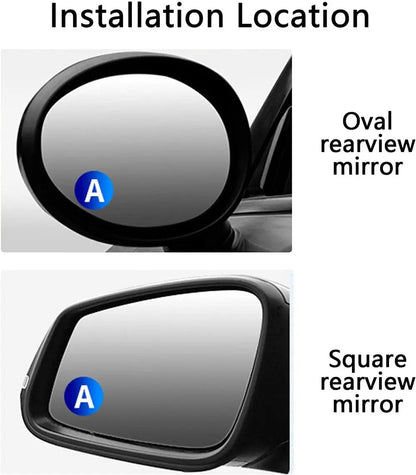 Blind Spot Mirror 360 Degree Adjustable Suction Mount