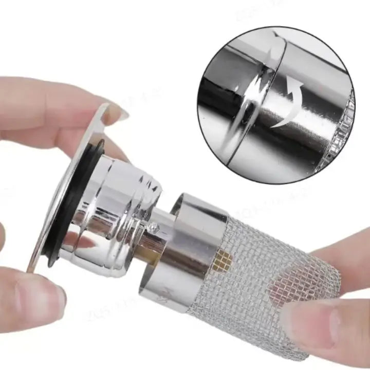 Drain Strainer Pop-Up Universal Fit Copper Core