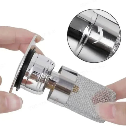 Drain Strainer Pop-Up Universal Fit Copper Core