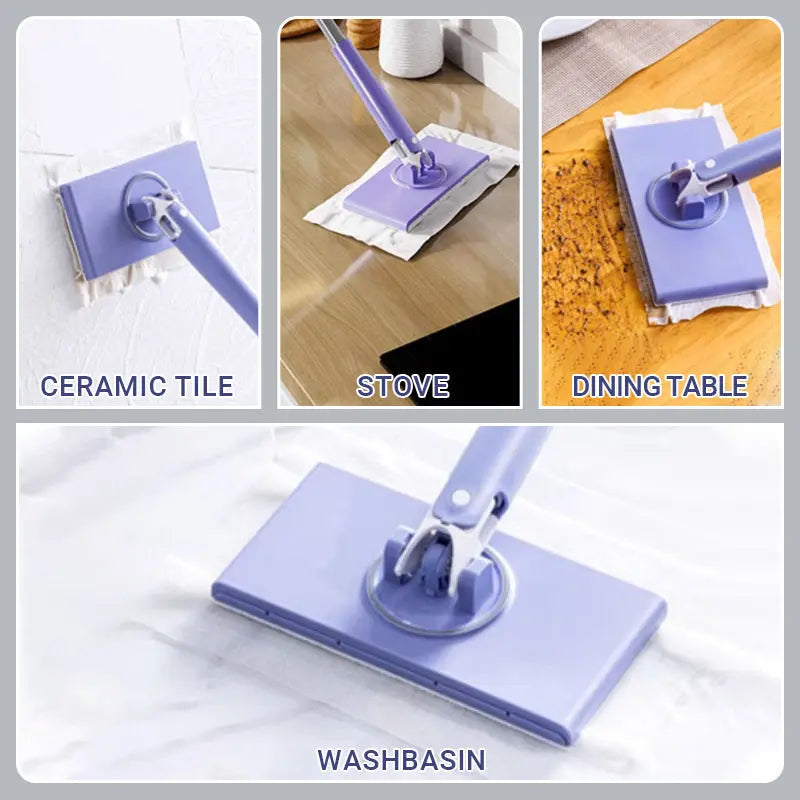 Mop Hands-Free Wet-Wipe Compatible 28 Inch Handle