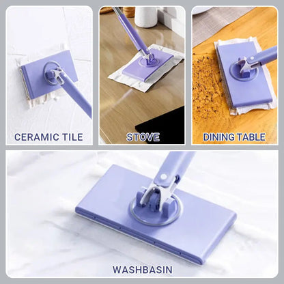 Mop Hands-Free Wet-Wipe Compatible 28 Inch Handle