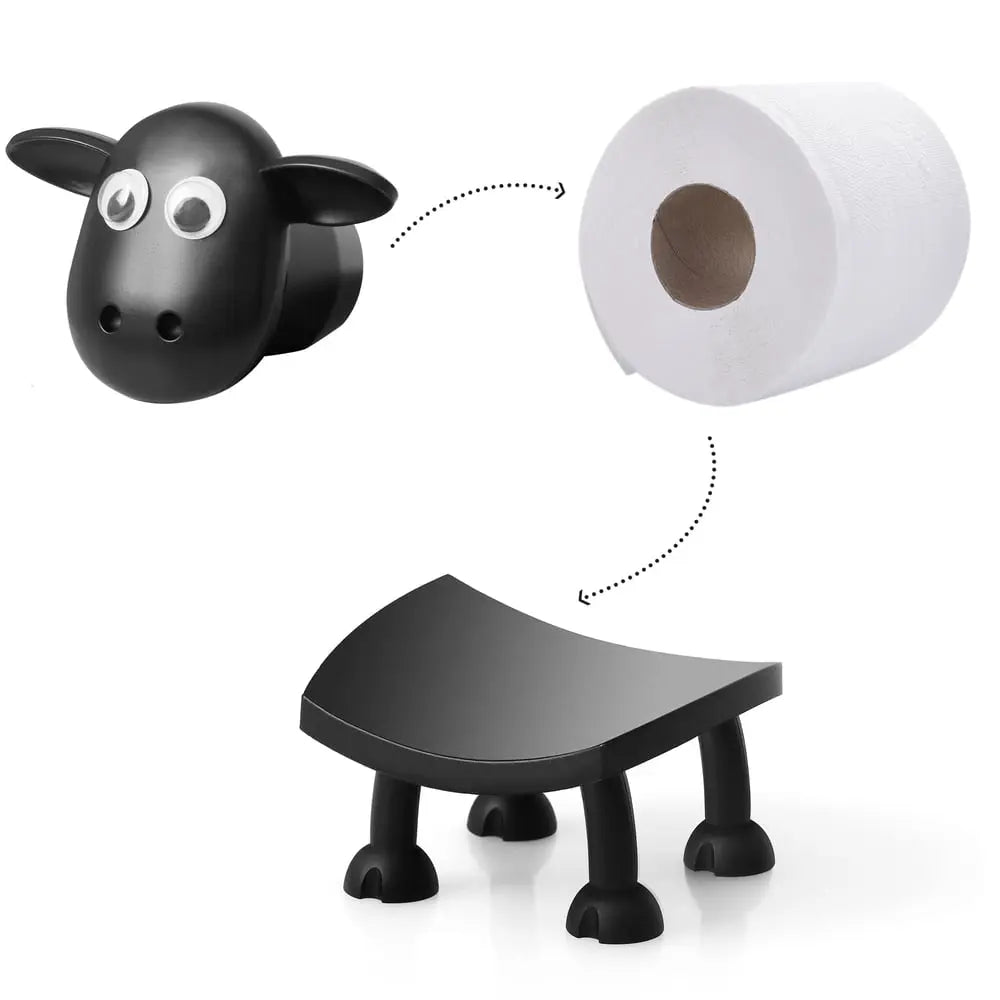 Toilet Paper Holder Sheep Design Space-Saving