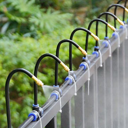 Garden Irrigation System 360° Adjustable Brass Nozzles Tool-Free Water-Saving