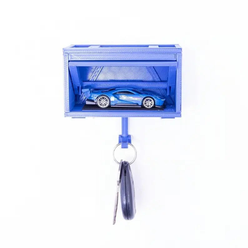 Key Holder Retro Car Garage Design Adhesive Mount