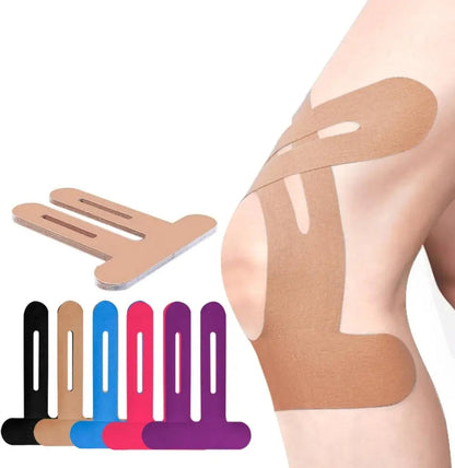 Knee Kinesiology Tape Pre Cut Breathable Cotton 10 Pack