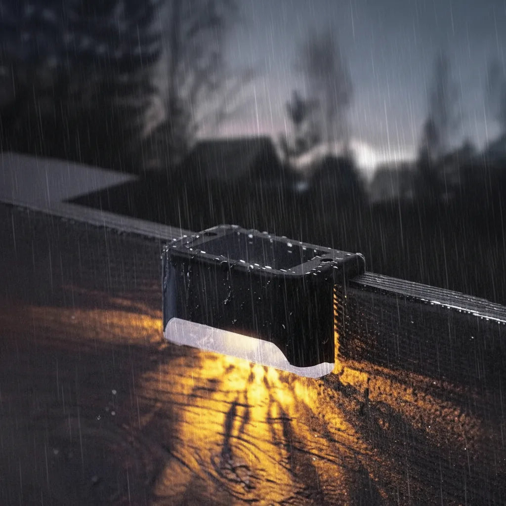 Solar Patio Lights Weatherproof Motion Sensor Set of 4
