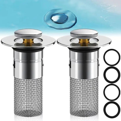 Drain Strainer Pop-Up Universal Fit Copper Core