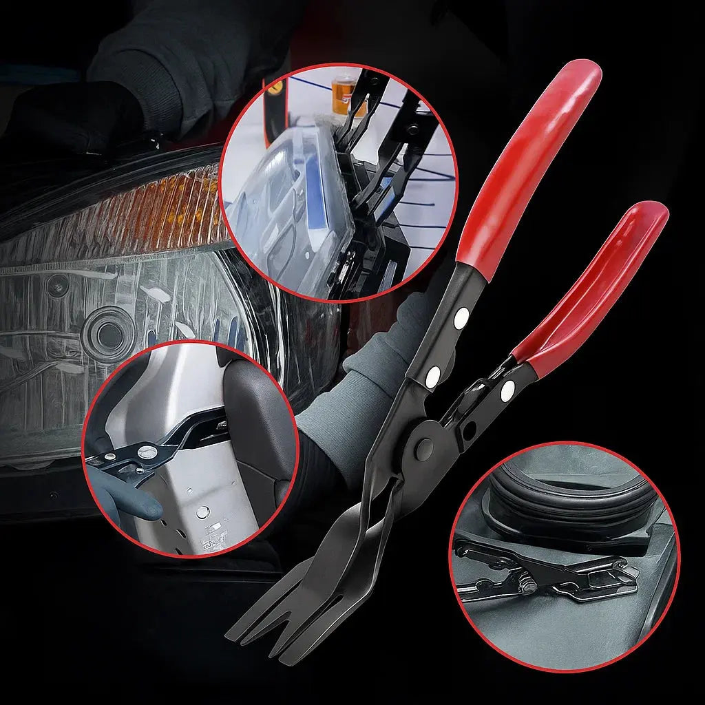 Clip Removal Pliers Thin Tip & Spring-Loaded Non-Slip Grip