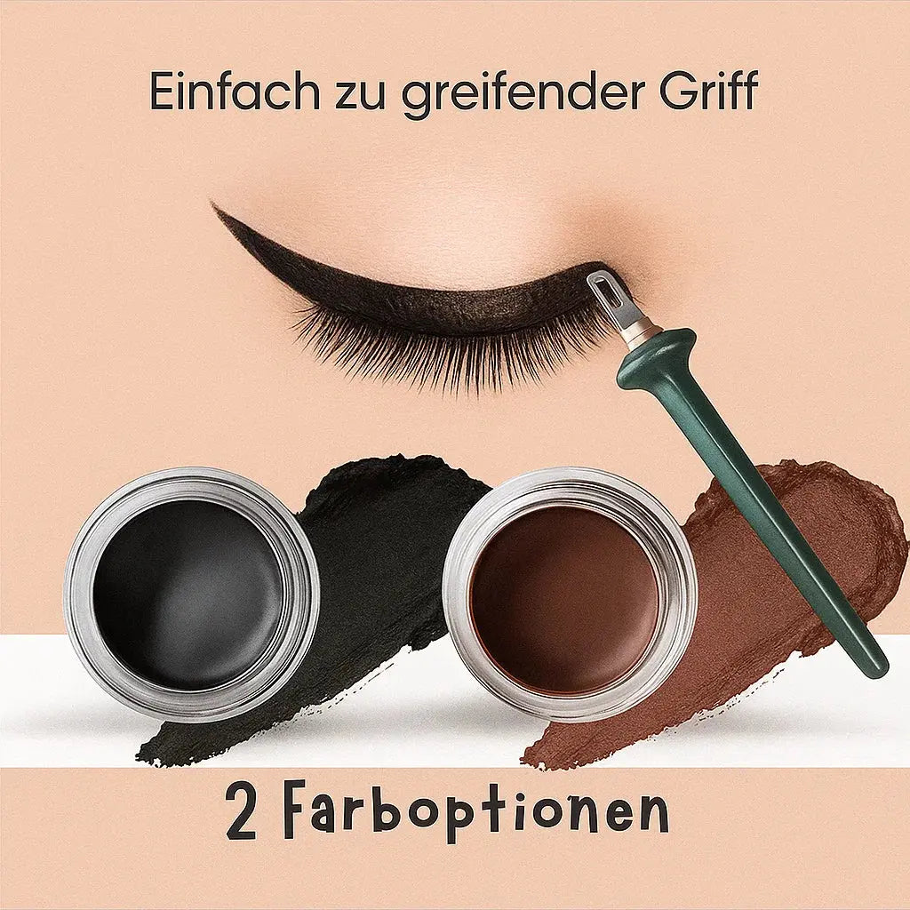 Gel Eyeliner Set Waterproof & Smudge-Proof Ergonomic Applicator