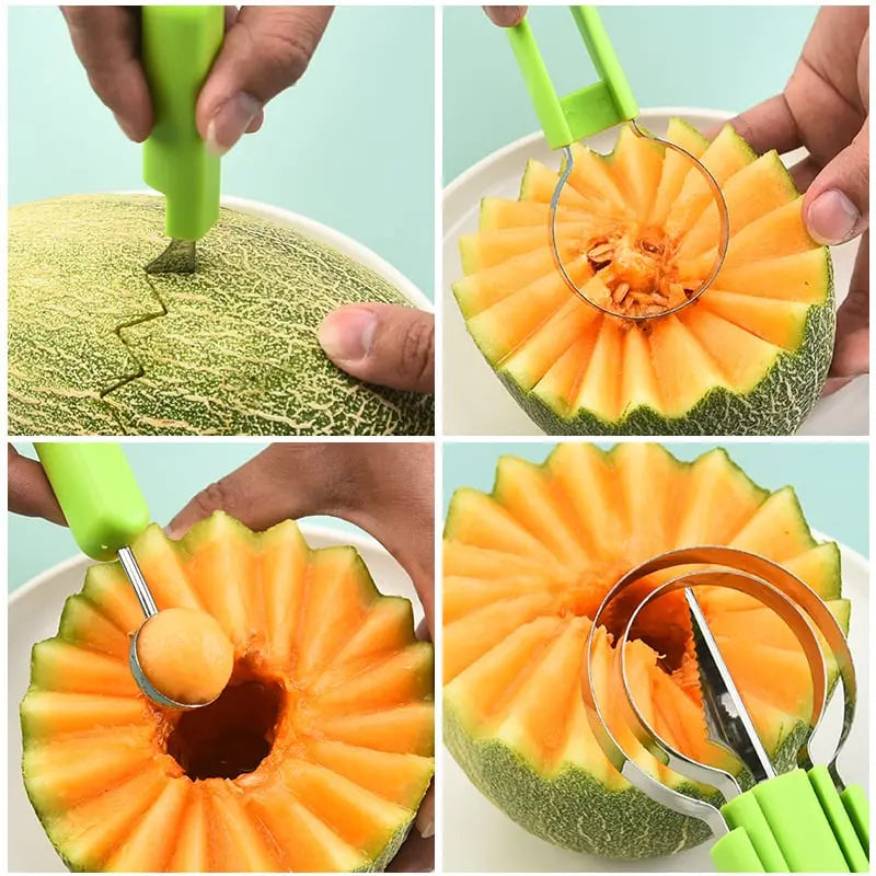 Fruit Tool 3-In-1 Melon Baller Core Remover
