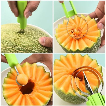 Fruit Tool 3-In-1 Melon Baller Core Remover