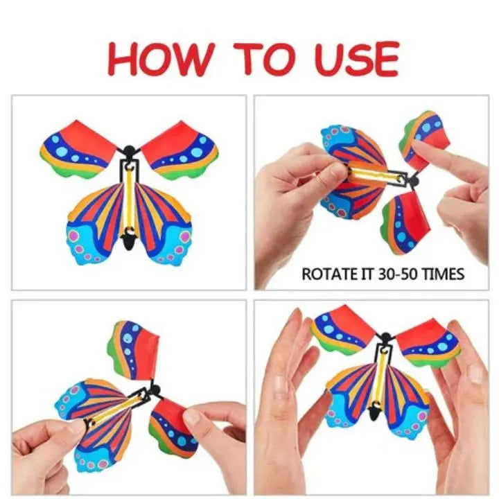 Flying Butterfly Set Pop-Up Reusable 15-Piece