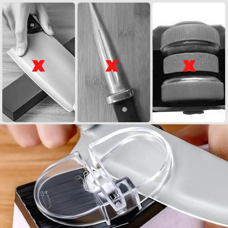 Electric Knife Sharpener Cordless USB Rechargeable