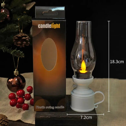 LED Lantern Vintage Flicker Battery-Powered & Portable